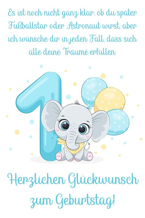 1 geburtstag spruch